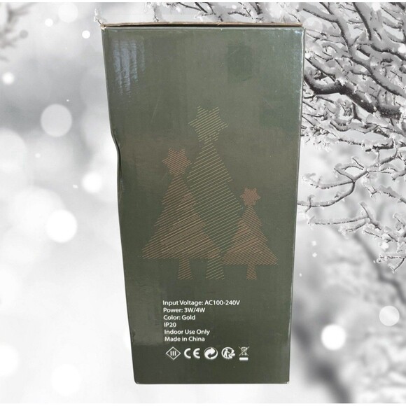 LED Christmas Tree Topper Projector Star Christmas Tree 6 pattern plates Gold - Picture 5 of 6